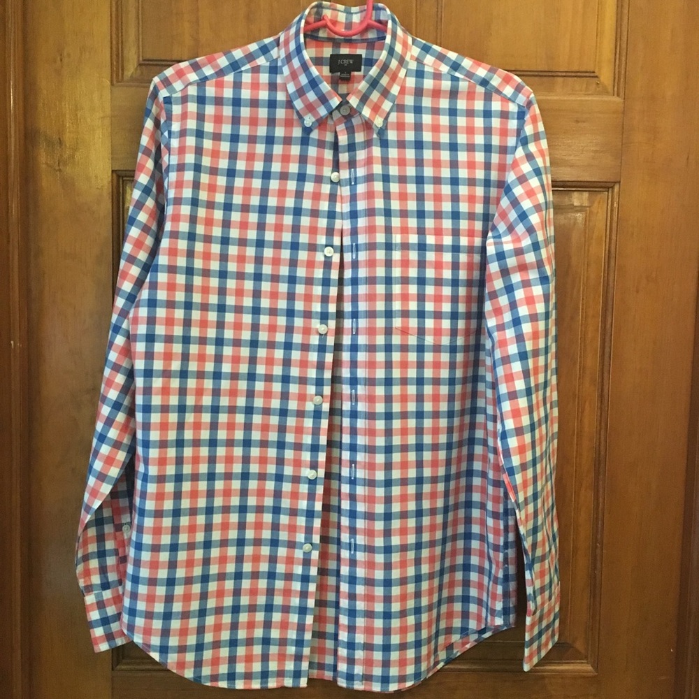 J.Crew men plaid shirt small